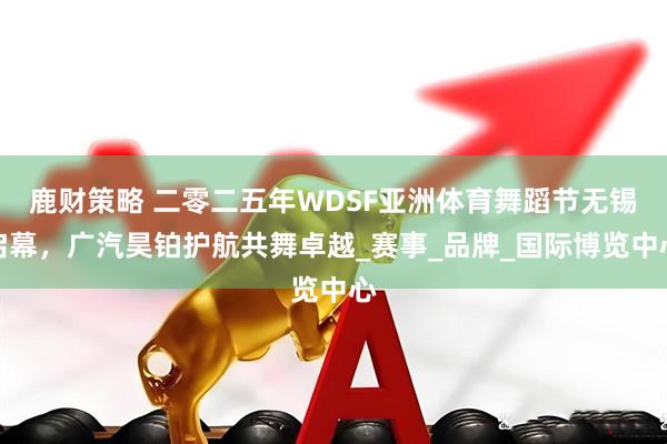 鹿财策略 二零二五年WDSF亚洲体育舞蹈节无锡启幕，广汽昊铂护航共舞卓越_赛事_品牌_国际博览中心