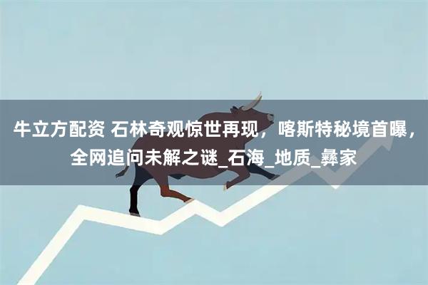 牛立方配资 石林奇观惊世再现，喀斯特秘境首曝，全网追问未解之谜_石海_地质_彝家