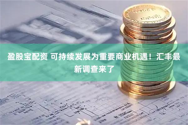 盈股宝配资 可持续发展为重要商业机遇!汇丰最新调查来了